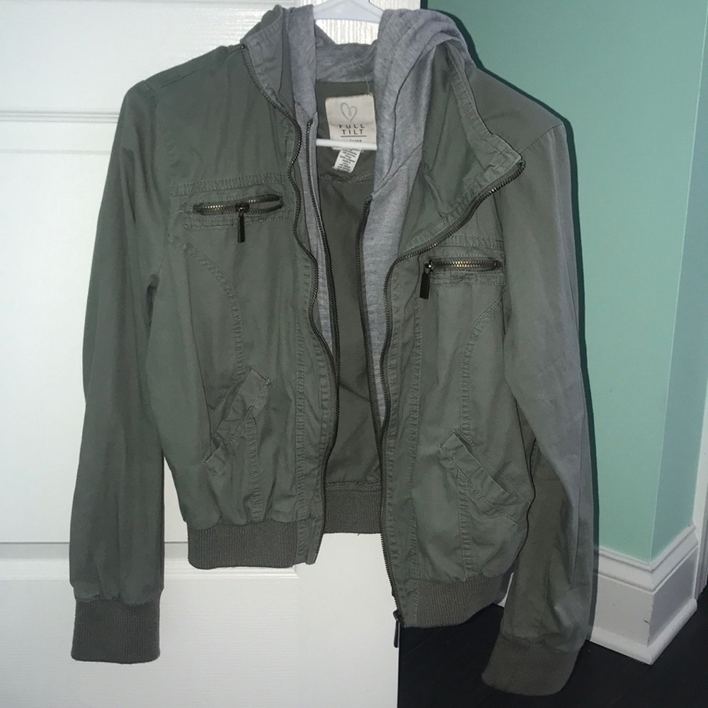 green jacket